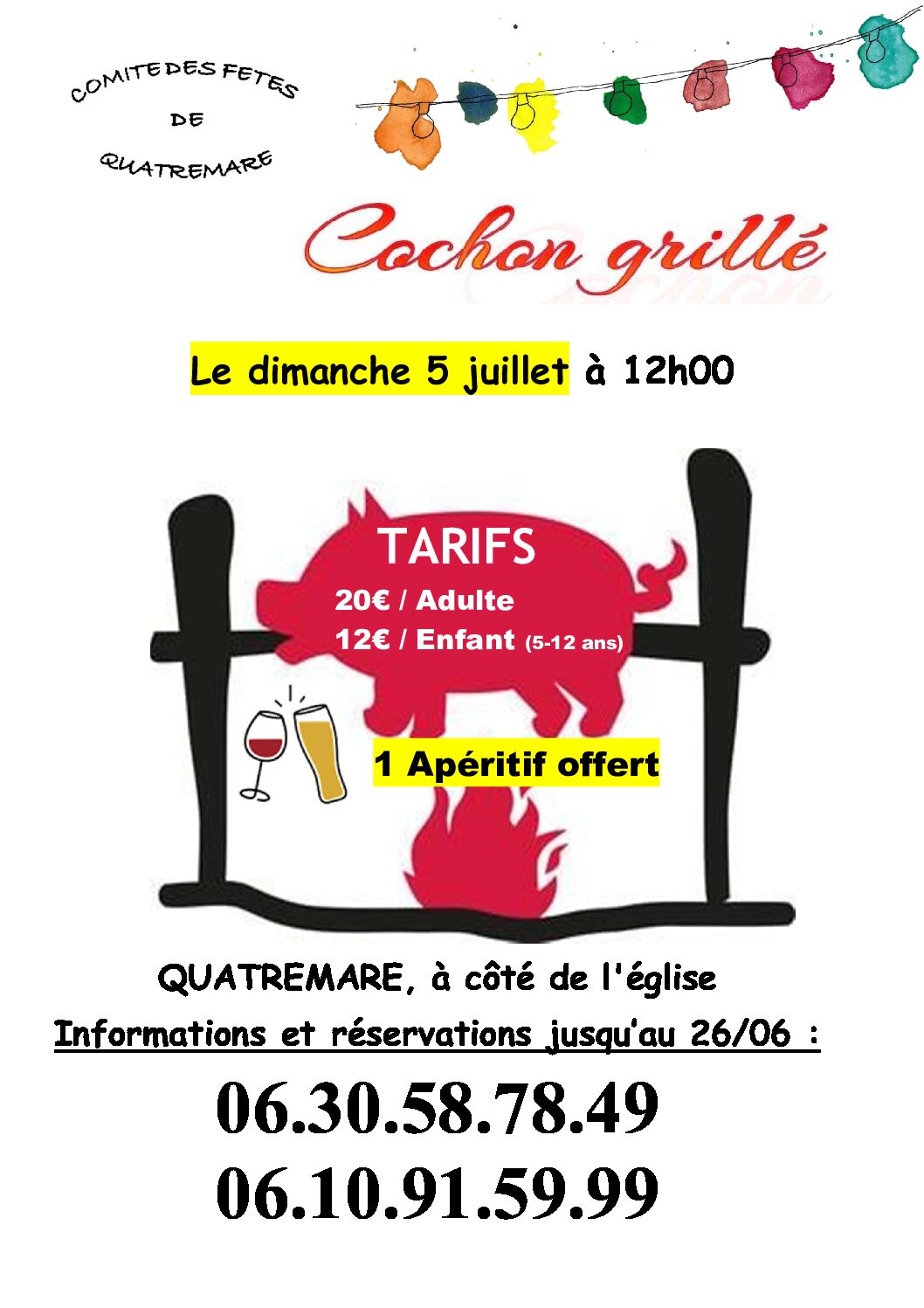 Cochon grillé